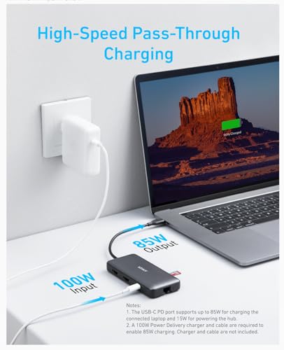 Laptop charging for Anker high-speed pass-through