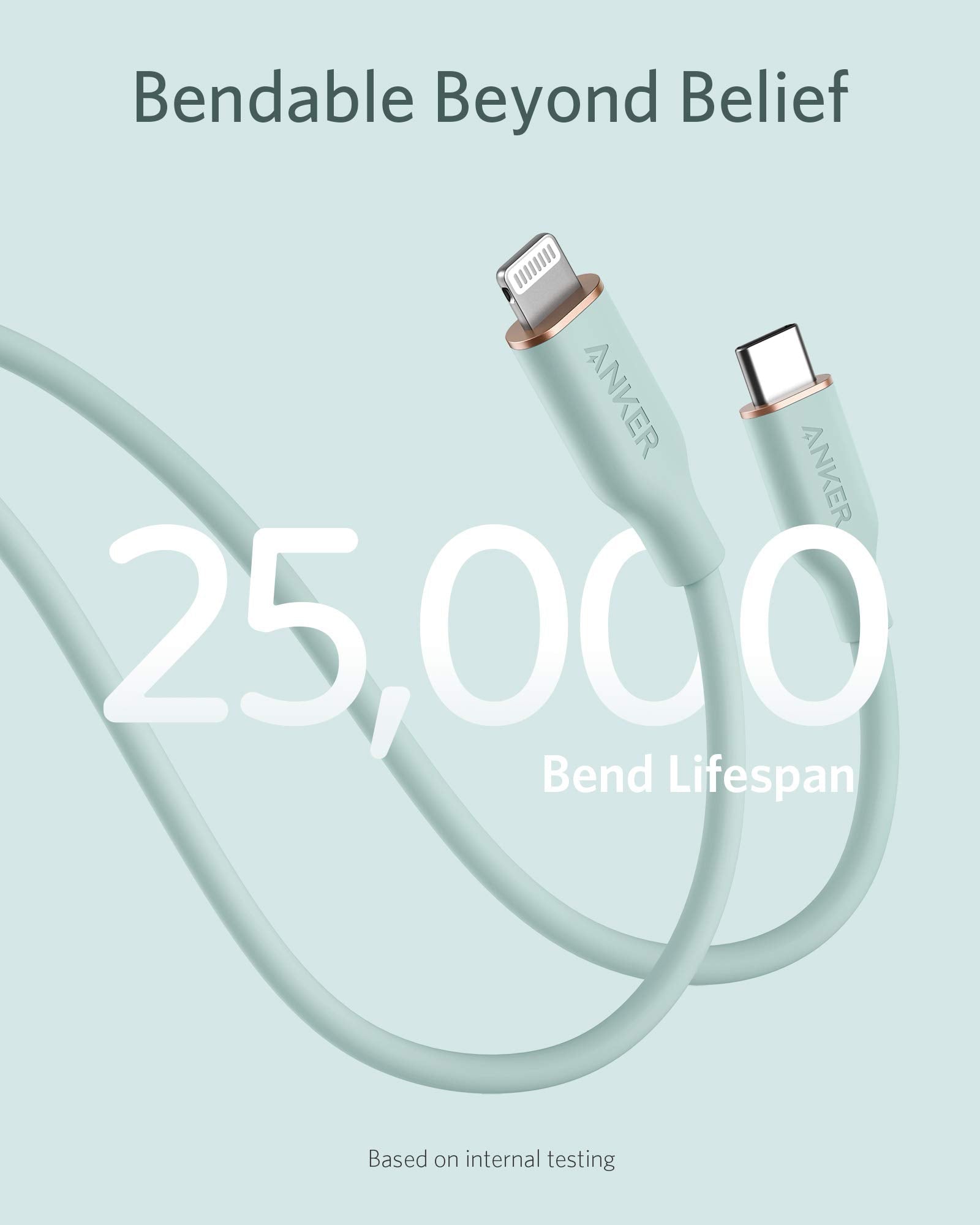 Anker 641 USB-C to Lightning Cable (Flow, Silicone)