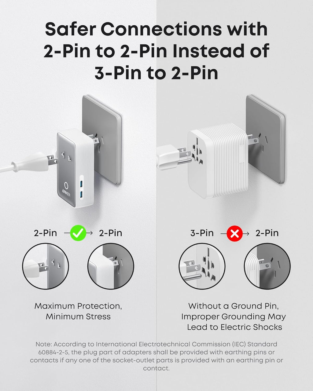 Anker MagGo Wireless Charging Station (3-in-1, Foldable Pad) and Anker Nano Travel Adapter (5-in-1, 20W, 1-Pack)