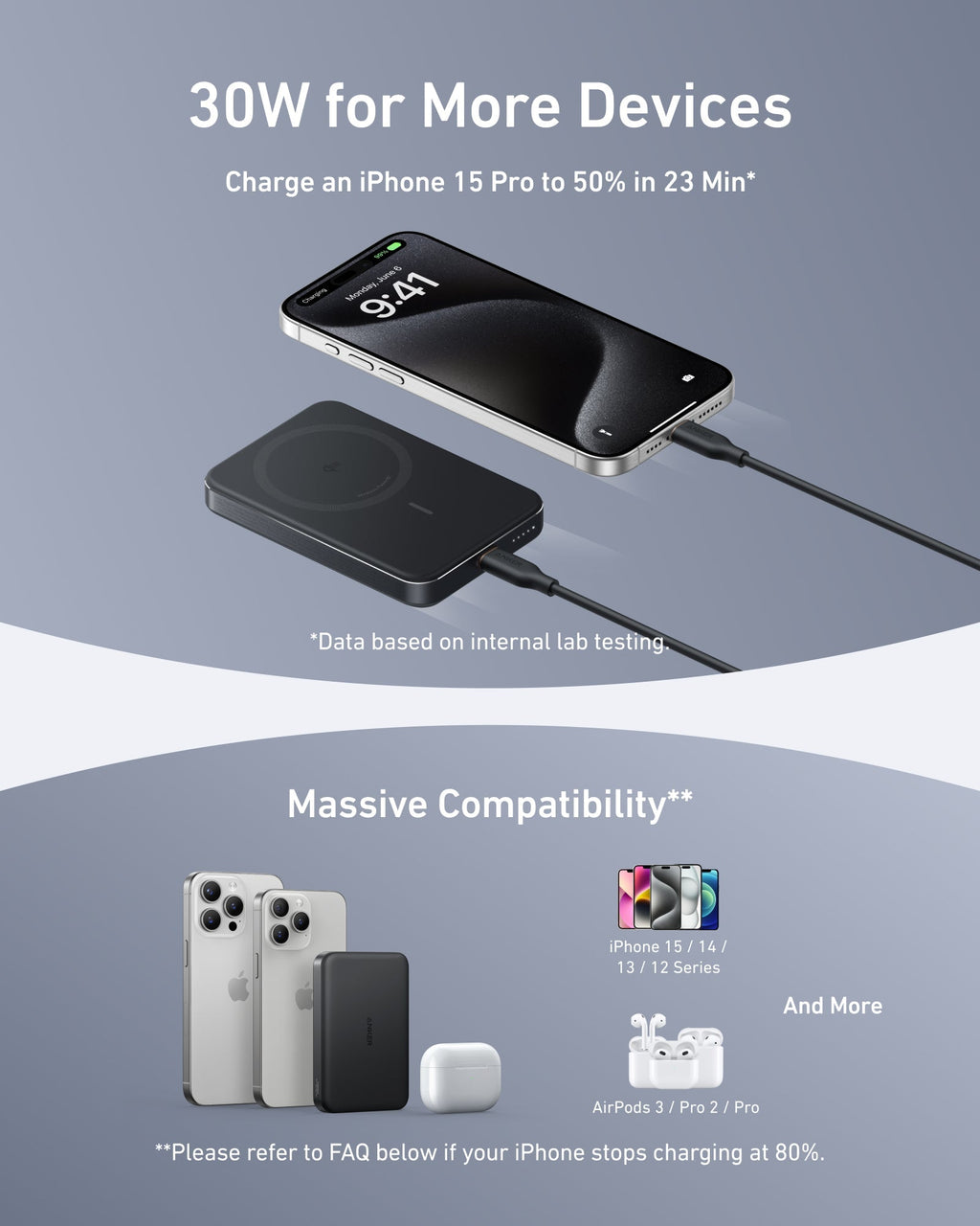 Anker MagGo Power Bank (10K, Slim) | Customizable