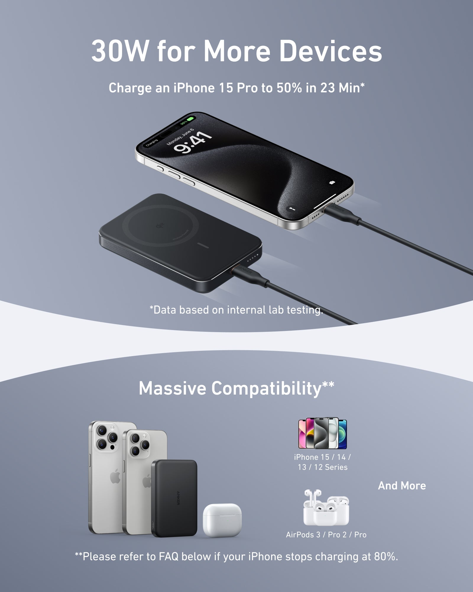 Anker MagGo Power Bank (10K, Slim) | Customizable