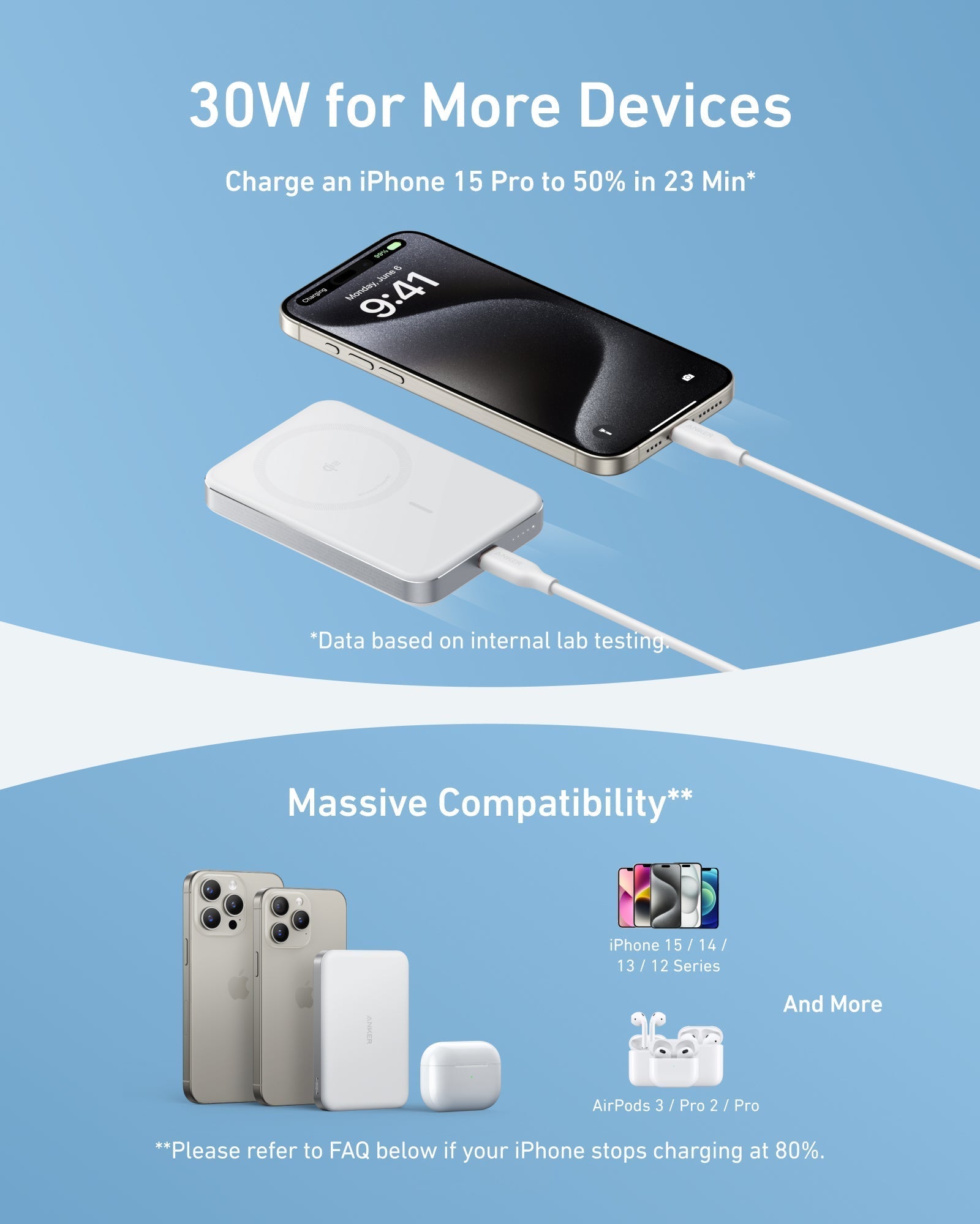 Anker MagGo Power Bank (10K, Slim) | Customizable