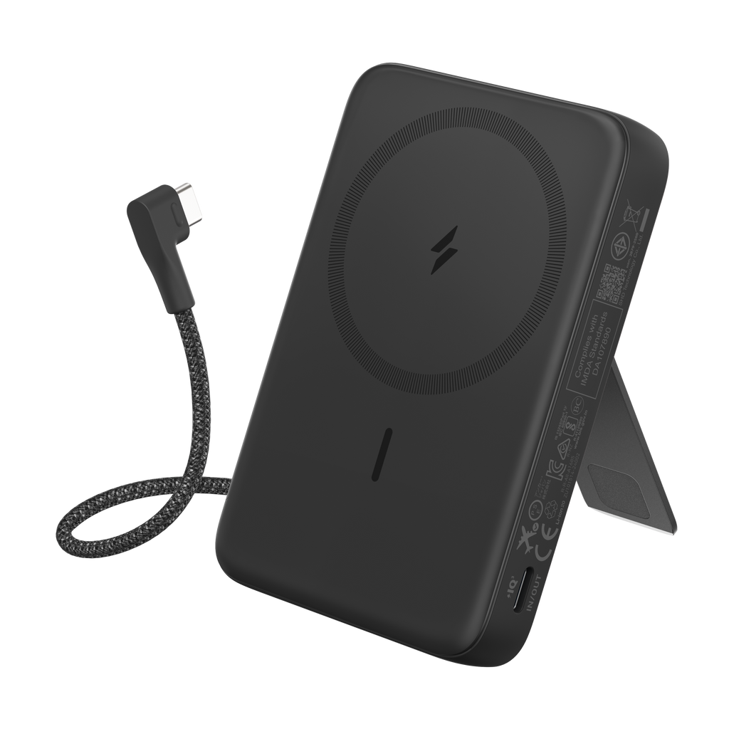 Zolo Magnetic Power Bank (10K, 30W, Built-in USB-C Cable)