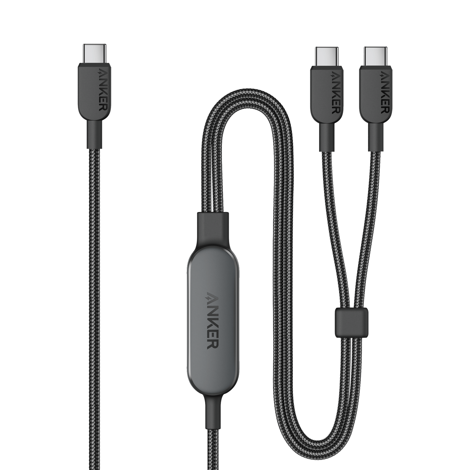140W 2-in-1 USB-C to USB-C Cable