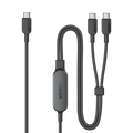 140W 2-in-1 USB-C to USB-C Cable