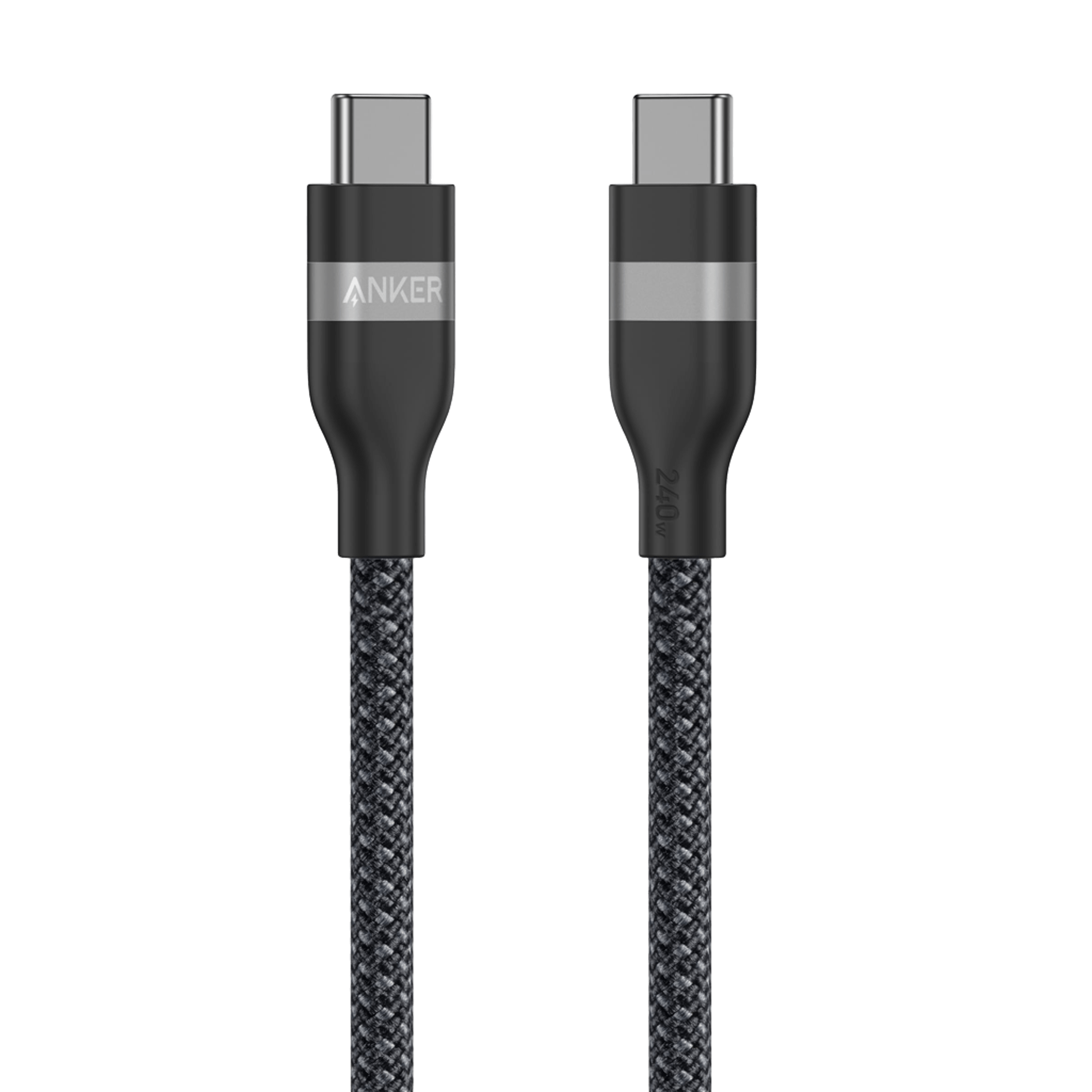USB-C to USB-C Cable (3 ft / 6 ft, 240W, Upcycled-Braided)