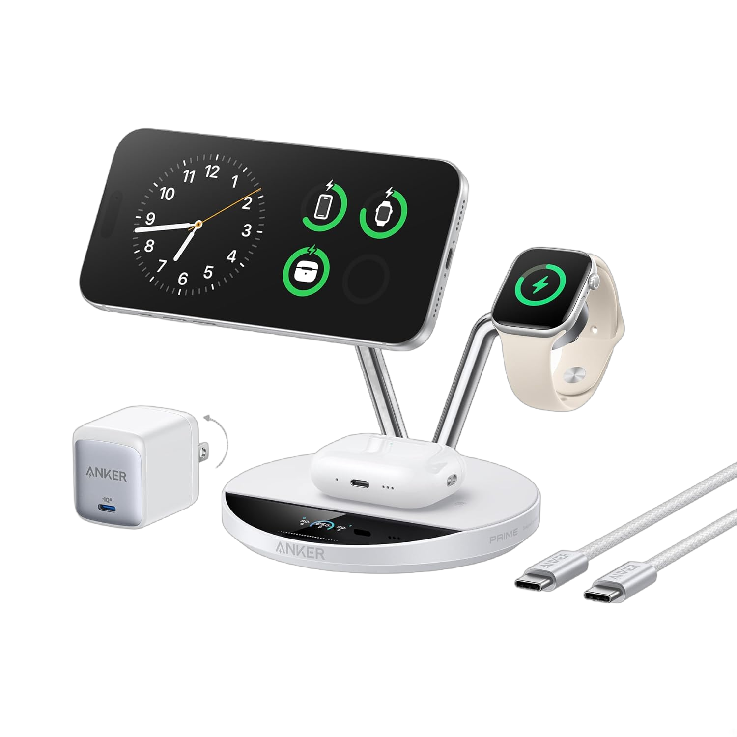 Prime Wireless Charging Station (3-in-1, MagGo, AirCool, Dock Stand)